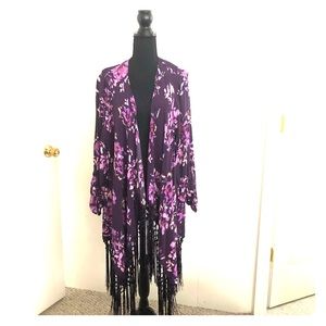 Torrid fringed Kimono